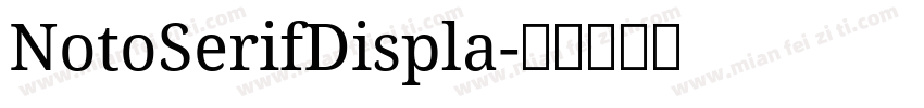 NotoSerifDispla字体转换