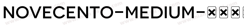 Novecento-Medium字体转换