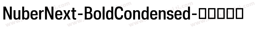 NuberNext-BoldCondensed字体转换