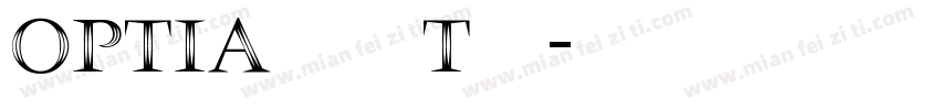 OPTIAlternateThree字体转换