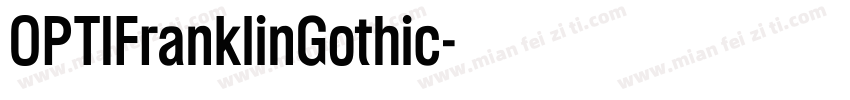 OPTIFranklinGothic字体转换