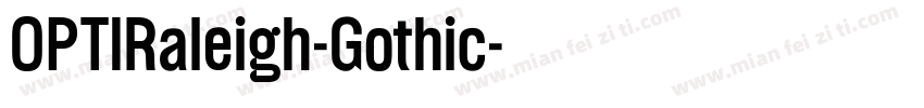 OPTIRaleigh-Gothic字体转换