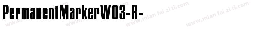 PermanentMarkerW03-R字体转换