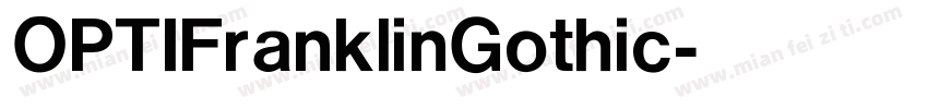 OPTIFranklinGothic字体转换