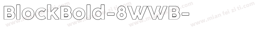 BlockBold-8WWB字体转换