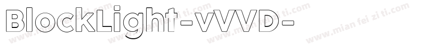 BlockLight-vVVD字体转换