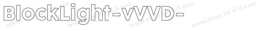 BlockLight-vVVD字体转换