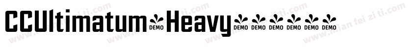 CCUltimatum-Heavy字体转换