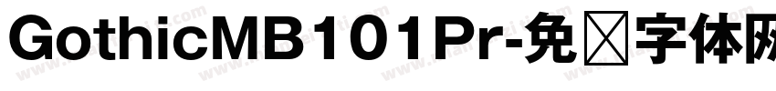 GothicMB101Pr字体转换