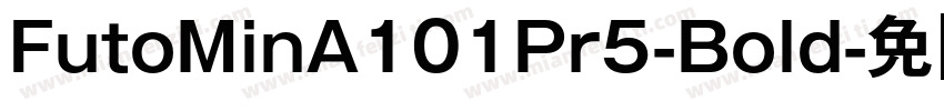 FutoMinA101Pr5-Bold字体转换