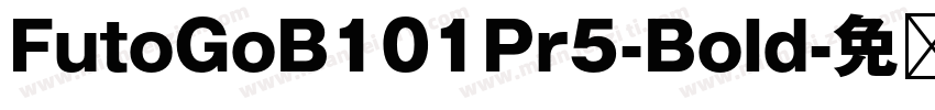 FutoGoB101Pr5-Bold字体转换
