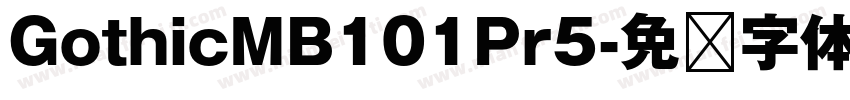 GothicMB101Pr5字体转换