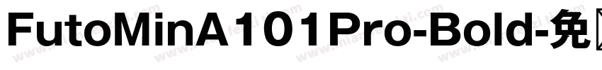 FutoMinA101Pro-Bold字体转换