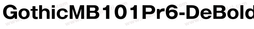 GothicMB101Pr6-DeBold字体转换