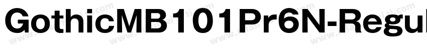 GothicMB101Pr6N-Regula字体转换