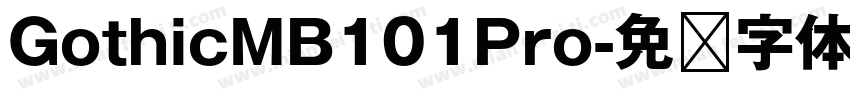 GothicMB101Pro字体转换