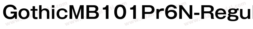 GothicMB101Pr6N-Regula字体转换