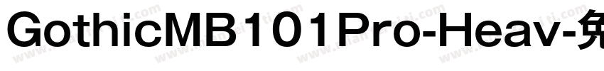 GothicMB101Pro-Heav字体转换