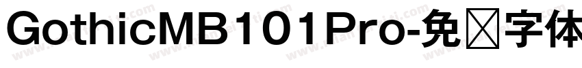GothicMB101Pro字体转换