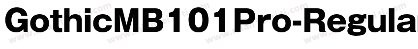 GothicMB101Pro-Regular字体转换