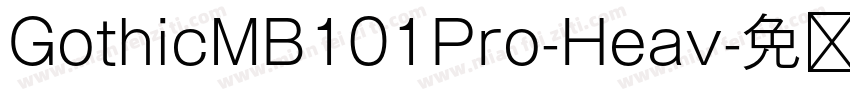 GothicMB101Pro-Heav字体转换