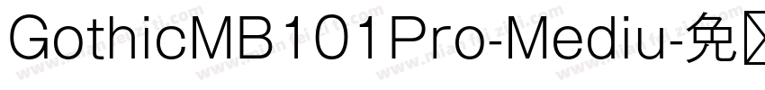GothicMB101Pro-Mediu字体转换