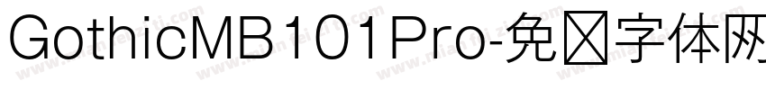 GothicMB101Pro字体转换