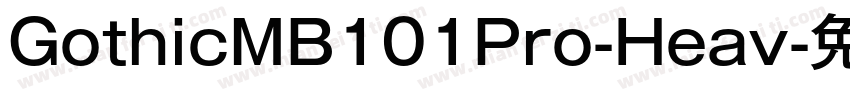 GothicMB101Pro-Heav字体转换