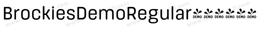 BrockiesDemoRegular字体转换