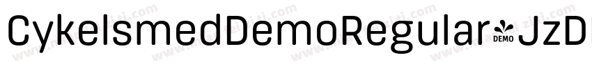 CykelsmedDemoRegular-JzDM字体转换