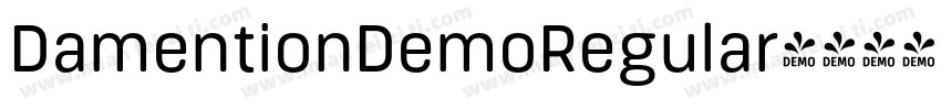 DamentionDemoRegular字体转换