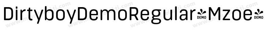 DirtyboyDemoRegular-Mzoe字体转换