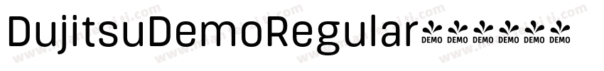 DujitsuDemoRegular字体转换
