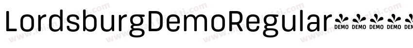 LordsburgDemoRegular字体转换