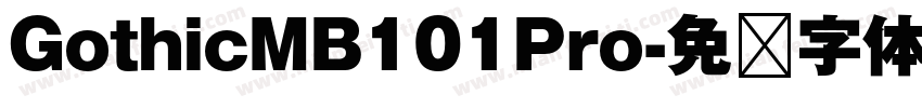 GothicMB101Pro字体转换
