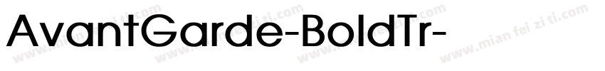 AvantGarde-BoldTr字体转换