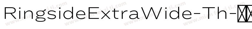 RingsideExtraWide-Th字体转换