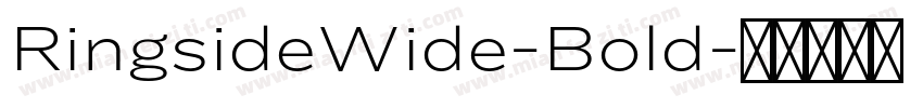 RingsideWide-Bold字体转换