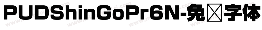 PUDShinGoPr6N字体转换