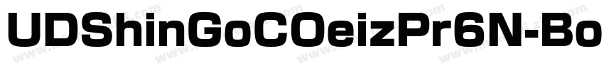 UDShinGoCOeizPr6N-Bol字体转换