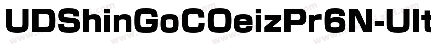 UDShinGoCOeizPr6N-Ult字体转换