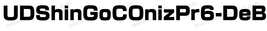 UDShinGoCOnizPr6-DeB字体转换