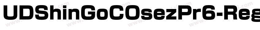 UDShinGoCOsezPr6-Reg字体转换