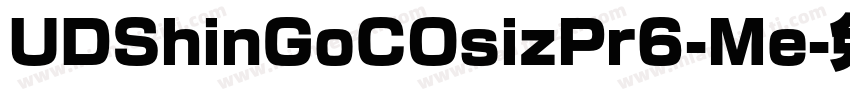 UDShinGoCOsizPr6-Me字体转换