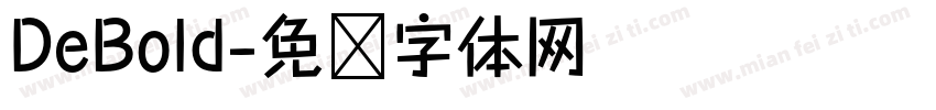DeBold字体转换