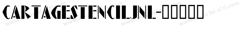 CartageStencilJNL字体转换