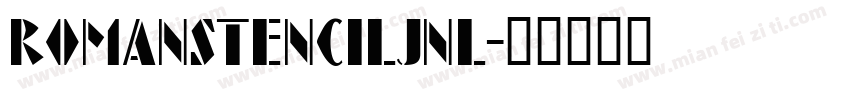 RomanStencilJNL字体转换