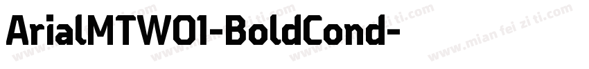 ArialMTW01-BoldCond字体转换