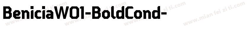 BeniciaW01-BoldCond字体转换