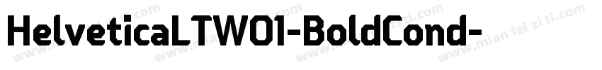 HelveticaLTW01-BoldCond字体转换